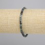 Indigolite Tourmaline Faceted Cube Bracelet, diameter 4x4mm+-, length 18cm+- stretch