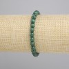 Malachite Smooth Bead Bracelet, diameter 6mm+-, length 18cm+- stretch