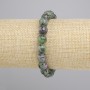 Zoisite Faceted Bead Bracelet, diameter 8mm+-, length 18cm+- stretch