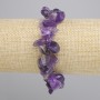 Amethyst Tumbled Butterfly Bracelet 13-24x5-14mm+-, length 18cm+- stretch