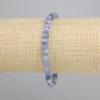 Kyanite Faceted Cube Bracelet, diameter 5x5mm+-, length 18cm+- stretch