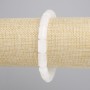 Rock Crystal Cylinders Stretch Bracelet, diameter 12×8 mm, length 18 cm