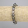 Labradorite Bracelet, smooth ball, diameter 10mm+-, length 18cm+- stretch