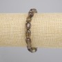 Smoky Quartz tumbled bracelet, diameter 9–12×7.5 mm, length 18 cm ± stretch