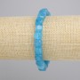 Aquamarine Bracelet cube, diameter 7-8mm+-, length 18cm+- stretch