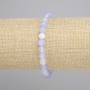 Agate Bracelet, faceted ball, diameter 6mm+-, length 18cm+- stretch