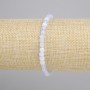 Agate Bracelet, faceted cube, diameter 5mm+-, length 18cm+- stretch