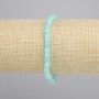 Amazonite Bracelet, faceted cube, diameter 4x4mm+-, length 18cm+- stretch