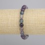 Fluorite Bracelet smooth bead, diameter 8mm+-, length 18cm+- stretch