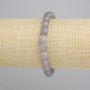 Smoky Agate Bracelet faceted bead, diameter 8mm+-, length 18cm+- stretch