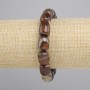 Agate Barrel Bracelet, diameter 12.5-13x11mm+-, length 18cm+- stretch