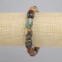 Agate Bracelet Barrel, diameter 14x10mm+-, length 18cm+- stretch