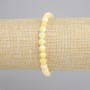 Yellow Agate Smooth Ball Bracelet, diameter 6mm+-, length 18cm+- stretch