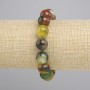 Agate Smooth Ball Bracelet, diameter 12mm+-, length 18cm+- stretch