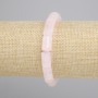Rose Quartz Cylinder Bracelet, diameter 12.5x8mm+-, length 18cm+- stretch