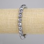 Terahertz Bracelet faceted ball, diameter 8mm+-, length 18cm+- stretch
