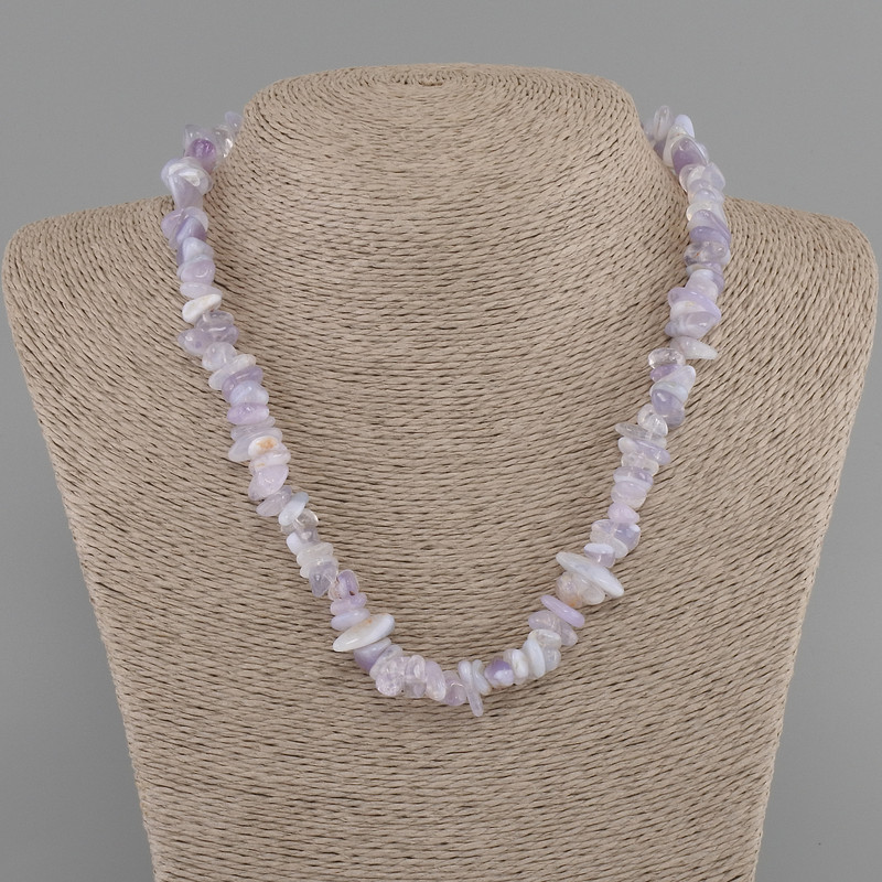 Sapphirine Necklace chips 7-12x3-7mm+-, length 45cm+- with clasp
