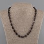 Garnet Necklace Oval 12×8 mm, 45 cm length ± with clasp