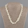 Needle Chip Coral Necklace 8-17×1-3.5 mm, 45 cm length ± with clasp