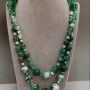 Necklace Agate, length 65 cm+