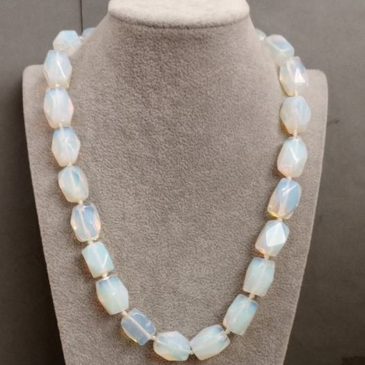 Moonstone Opalite Necklace, length 49 cm+