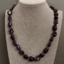 Amethyst Necklace, length 47 cm+