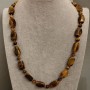 Clearance! Tiger's Eye Necklace, length 50 cm+