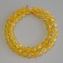 Citrine Beads, Faceted, 8x7 mm diameter, 5 mm ±, length 37 cm ± on thread