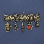 Cat Brooch with Crystals, Gold-Tone Metal, 65x37 mm
