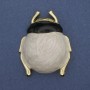 Brooch pendant Beetle enamel golden metal 55×43 mm+
