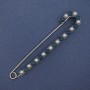 Brooch pin with Majorca pearls and crystals