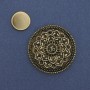 Magnetic Brooch Accent Antique Gold Color, Gold-Tone Metal, 41mm+
