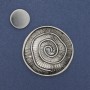 Magnetic Brooch 'Accent' Silver-Tone Metal 41mm+