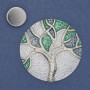 Magnetic Brooch 'Accent' Silver-tone Enamel 50 mm+