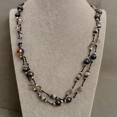 Assorted Stones Necklace 92cm+