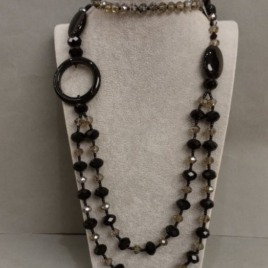 Assorted Stones Necklace, length 90 cm+