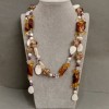 Transformer Necklace-Belt 'Assorted Stones', length 110 cm+