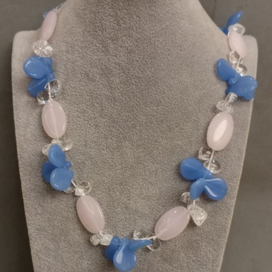 Necklace Assorted Stones, length 52 cm+