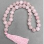 Prayer beads, Rose Quartz, 33 beads, 10 mm diameter+