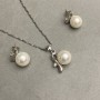 Mallorca Pendant on a 40 cm Chain (+/-) and Mallorca Stud Earrings Set