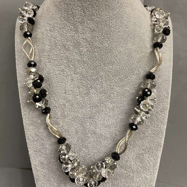Clearance! Czech Crystal Necklace, length 57 cm+