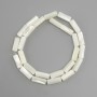 Mother-of-Pearl Cylindrical Beads 15x6 mm, length 39 cm ± on beading thread