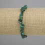 Malachite chip bracelet, diameter 5–8 mm, 5×1–3 mm ±, length 18 cm, elastic