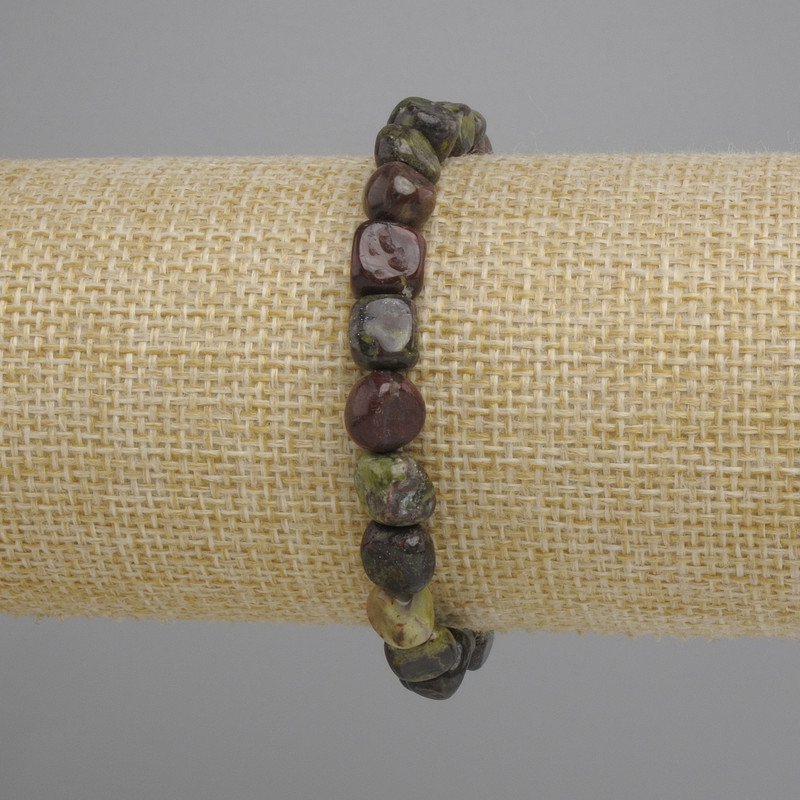 Dragon Blood Jasper Tumbled Bead Bracelet
