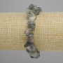 Labradorite chip bracelet, diameter 9–16×3–9 mm, length 18 cm ± stretch