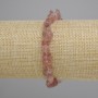 Bracelet Strawberry Quartz Chips, diameter 5-11×4-7 mm ±, length 18 cm ±, stretch