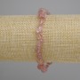 Strawberry quartz tumbled bracelet, diameter 6-10 mm, 5×6-7, 5 mm ±, length 18 cm ± stretch