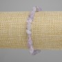 Amethyst faceted bead bracelet, diameter 6-11×6-7 mm, length 18 cm ±, stretch