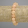 Citrine bracelet - pressed smooth beads, 10 mm diameter ±, 18 cm length ± stretch