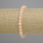 Citrine bracelet with pressed smooth beads, 6 mm diameter, 18 cm length, stretch